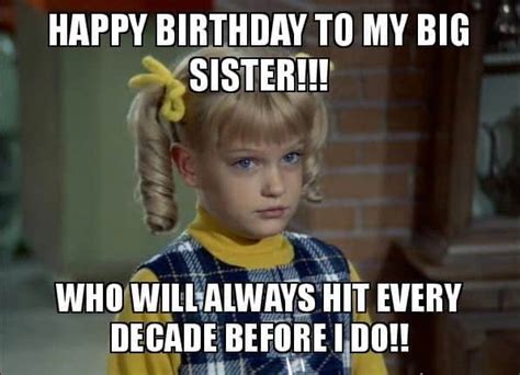 funny birthday meme sister|happy birthday images funny sister.